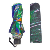 Fantastic vogue  high quality umbrella transfer peacock design 3 fold umbrella for lady