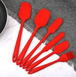 6 Pcs Heat Resistant Non-Stick Spatula Silicone Korean Kitchen Utensil Set Supplier