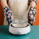 new Kitchen Oven Gloves -  Cotton Double- Heat Resistant Oven Mitts/BBQ Gloves/Grill Gloves