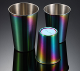 Stainless Steel Metal Multicoloured Shiny Edition Beer Cups Bar Pint Cup