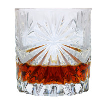 Unique classical carved cocktail glass bar ice hockey wine glass carved whisky glass
