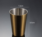 Stainless Steel Metal Multicoloured Shiny Edition Beer Cups Bar Pint Cup