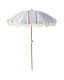 Design Custom umbrella UV protecting Wooden Big Beach Umbrella With Tassels