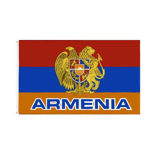 High quality cheap fast delivery armenian car flag custom double side Vivid printing usa car flag