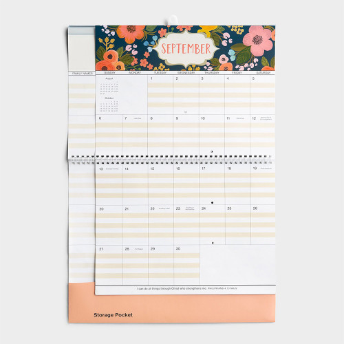 Hot Sale  Flip over Art Paper Printing Wall Calendar Yearly Family Planner