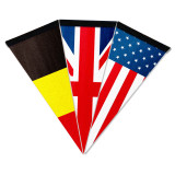 Wholesale Sublimation printing party decoration small flags custom colored felt flags