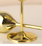 200 ml unbreakable Gold Stainless Steel Champagne Flute wine glass cup