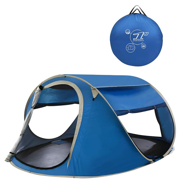 OEM wholesale factory 3-4 person shelter tent outdoor pop up UV protection for kids camping