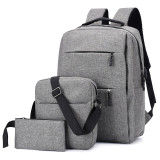 New 15.6 inch bag set fashion usb laptop backpack