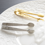 Factory European Sugar Tongs Kitchenware Tool Food Ice Tong Stainless Steel Ice Cube Sugar Tongs Clip