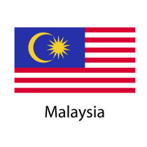 Customized size high quality 3*5ft Malaysian flag banner wholesale