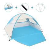 Outdoor beach tents portable camping easy set up Sunscreen coating pop up beach tent with shade shelter UV50+