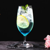 Short feet ultra-thin lead-free crystal cocktail glass, high value Nordic craft beer glass, cold drink juice glass