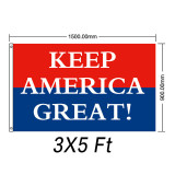 Customized 90*150cm cheaper low moq double side trump 2020 flag