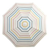 Factory Custom aluminum pole water melon summer tassel beach umbrella with drill