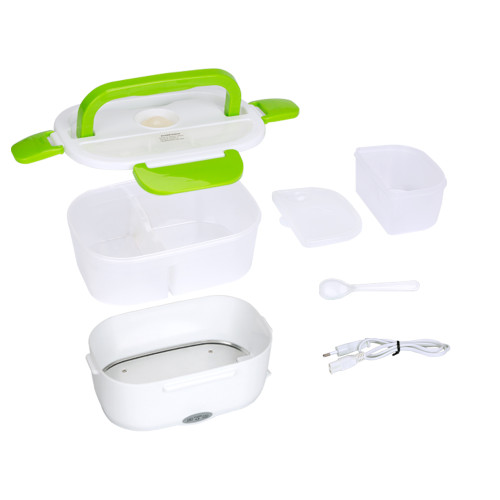 Easy Carrying 3 in 1 Food Warmer Heated Boxes Portable Self-Heating Electric Lunch Box