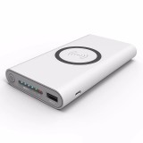 2019 newest smart fast charging 10000mah qi wireless powerbank mobile phone charger