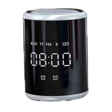 Portable Home Wireless Touch Scree  Alarm Clock Speaker Creative Multifunctional Audio ABS Smart  Speaker