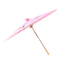 Oil Parasol Decorative Flower Solid Wood Handle Oil-Paper Shot Prop Paper Umbrella