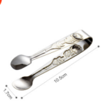 Factory European Sugar Tongs Kitchenware Tool Food Ice Tong Stainless Steel Ice Cube Sugar Tongs Clip