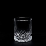Wholesale creative custom embossed clear water glass cup whiskey glass