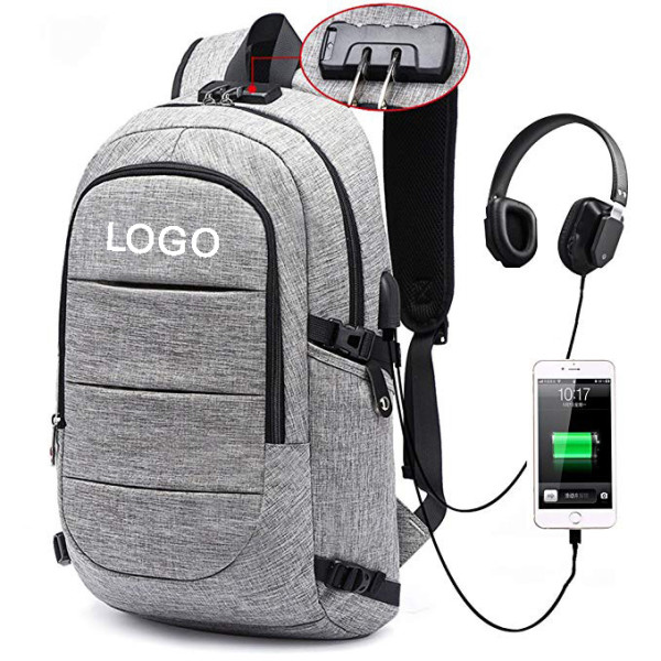 2020 custom high quality anti theft multifunction USB charging travel business laptop backpack school bags
