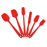 6 Pcs Heat Resistant Non-Stick Spatula Silicone Korean Kitchen Utensil Set Supplier