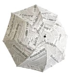 newspaper print folding umbrella