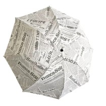 newspaper print folding umbrella