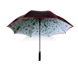 Promotional windproof double layer golf umbrella with logo printing