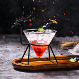 Custom creative with deer shape stainless steel shelf drinking water glass whiskey glass bar cocktail glass