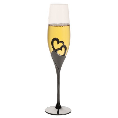 white color heart shape base crystal glass/ champagne glass of red wine/ lovers creative wedding transparent goblet