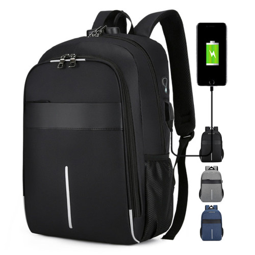 New Trend Fashion Schoolbag Backpack High Quality Designer Rucksack College Waterproof Men USB School Backpack