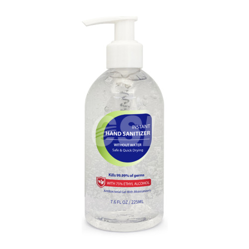 Gel Hand Sanitizer- 7.6 fl oz 225ml Pump Top Bottle Anti-bacterial Instant Hand Sanitizer
