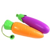 Mini Pocket White 5 Fold Umbrella Portable Small Custom Waterproof Fruit  Bumbershoot Banana Carrot Shaped Fruit  Umbrella