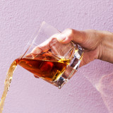 Wholesale 270ml high quality square whisky glass whiskey tumbler drinking glassware