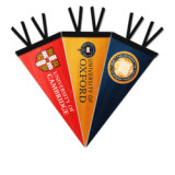Wholesale Sublimation printing party decoration small flags custom colored felt flags