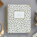 Custom print 2019 planner A5 hard cover gold gilding corner monthly plannner 2021 weekly clever fox planner