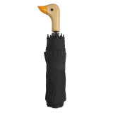 Popular High Quality 3 Fold Custom Kids Lovely Fancy Wooden Animal Bird Duck Head Handle Umbrella
