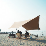 High quality super large outdoor sun shelter  water proof fly sheet beach shade tent