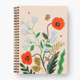 Custom Pink Floral Stamping Printed Spiral Office Lined Paper Planner Diary Notebook Agenda