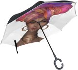 Wholesale Custom C Handle Automatic Car Outdoor Double Layer Folding Reverse Inverted Umbrella