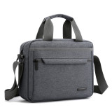 Single Shoulder Large Capacity Men's Oxford Document Laptop Bag Casual Portable A4 Briefcase for Business Men