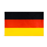 Custom polyester National flags 5ftx3ft german flag with screen printing