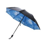 Wholesale 3D Blue Sky White Clouds Print Umbrella Women parasol Paraguas Men Rain Umbrella Sunny Windproof  3 Folding Umbrella\\