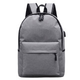 Portable Durable Waterproof High School Custom Bagpack Laptops Backpack with USB Charger