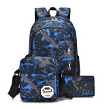 New goods women men waterproof nylon travelling outdoor three-piece backpack back pack for school children