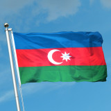 China supplier custom 3*5ft national flag banner polyester azerbaijan flag