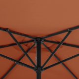 Custom Outdoor Mid-Pillar Umbrella Courtyard Rain-Proof Umbrella Advertising Umbrella/