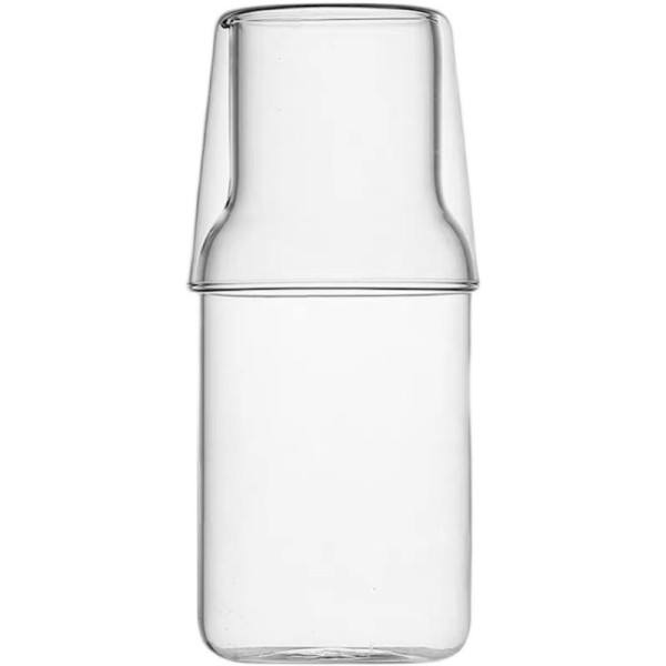 Japanese-style one-person teapot with a single cup of afternoon tea juice glass cup milk heat-resistant glass drink cup